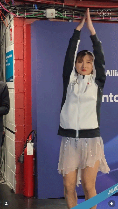 ミラノ・コルティナ五輪の公式インスタグラムから