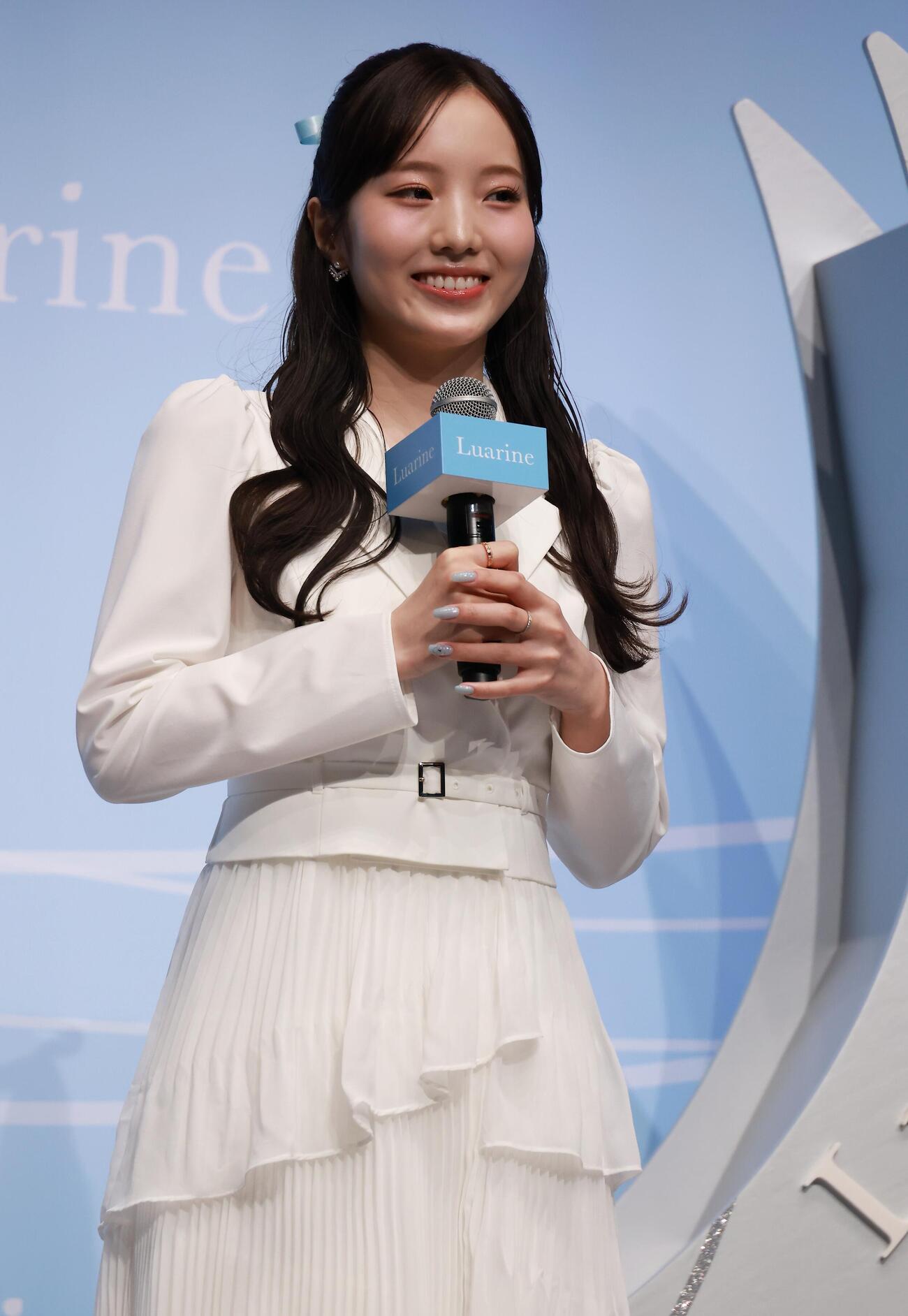 初プロデュースコスメ発表会を行った本田真凜（撮影・中島郁夫）