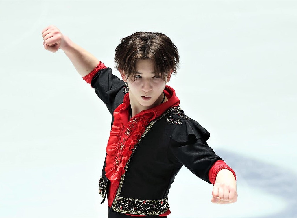 フィギュアスケート男子の中田璃士（2025年12月撮影）