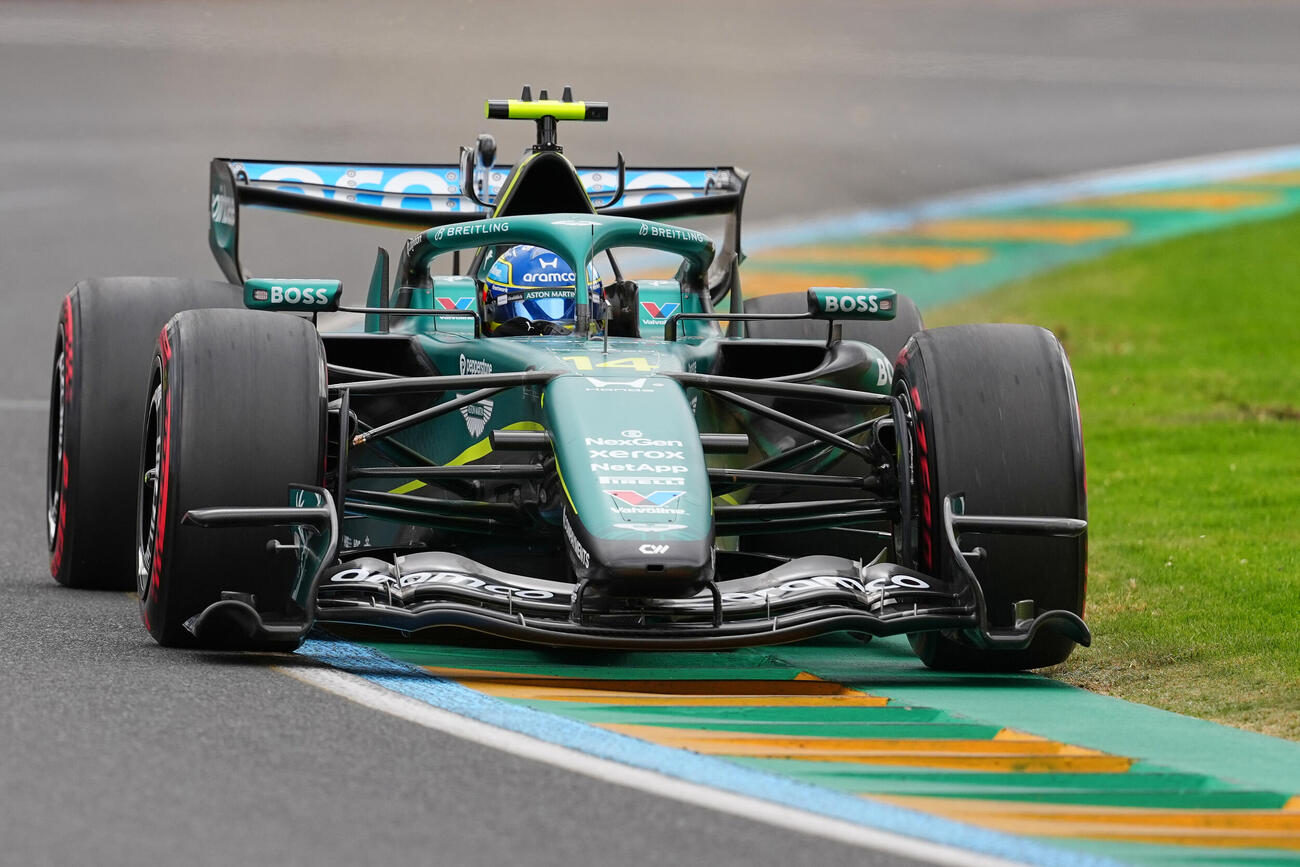 F1オーストラリア・グランプリ　予選を走行するアロンソ（AP）