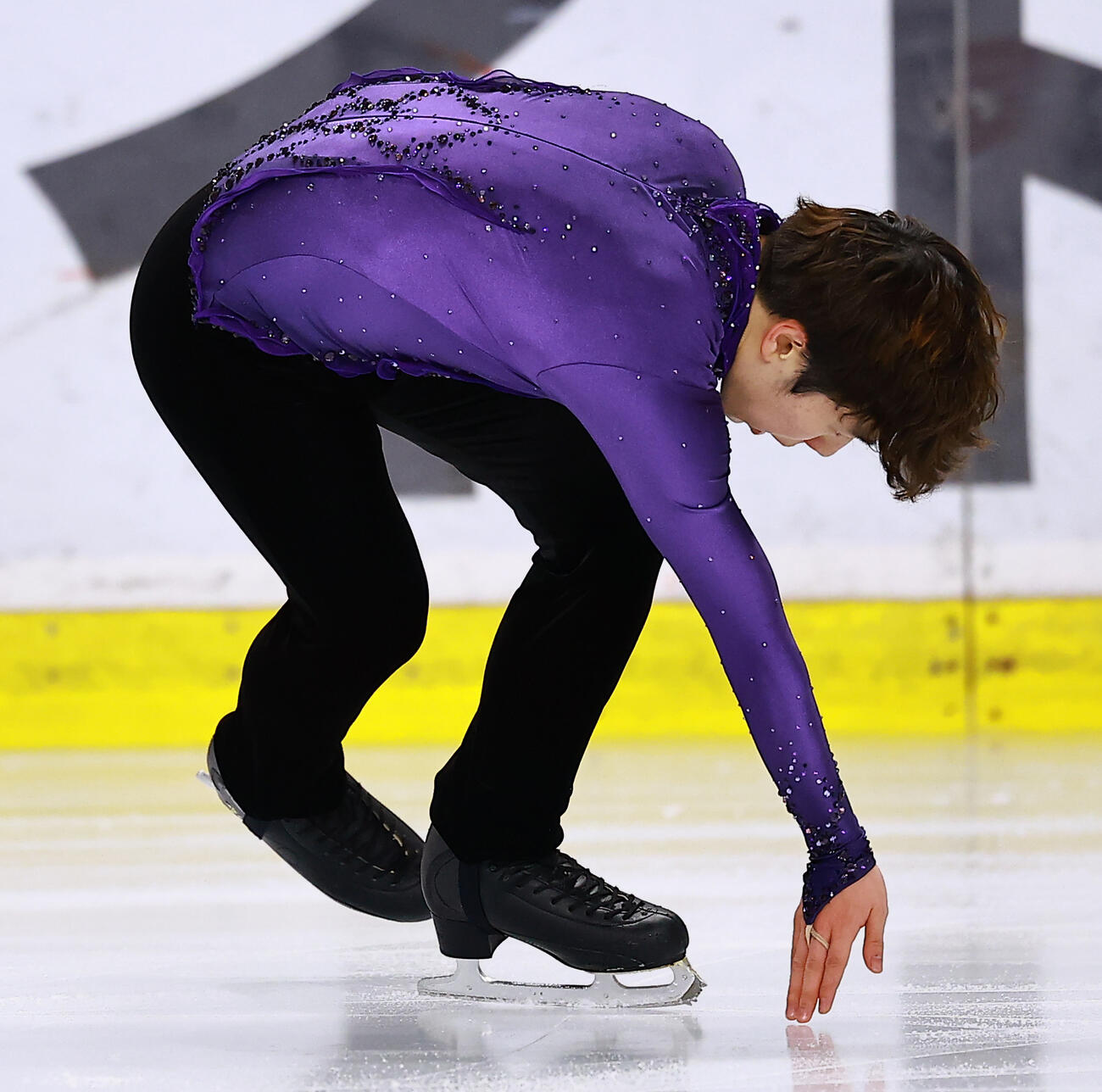 明法オンアイスに登場した佐藤駿（撮影・野上伸悟）