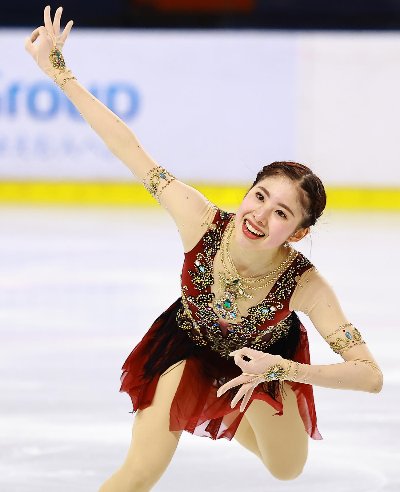 明法オンアイスに登場した住吉りをん（撮影・野上伸悟）