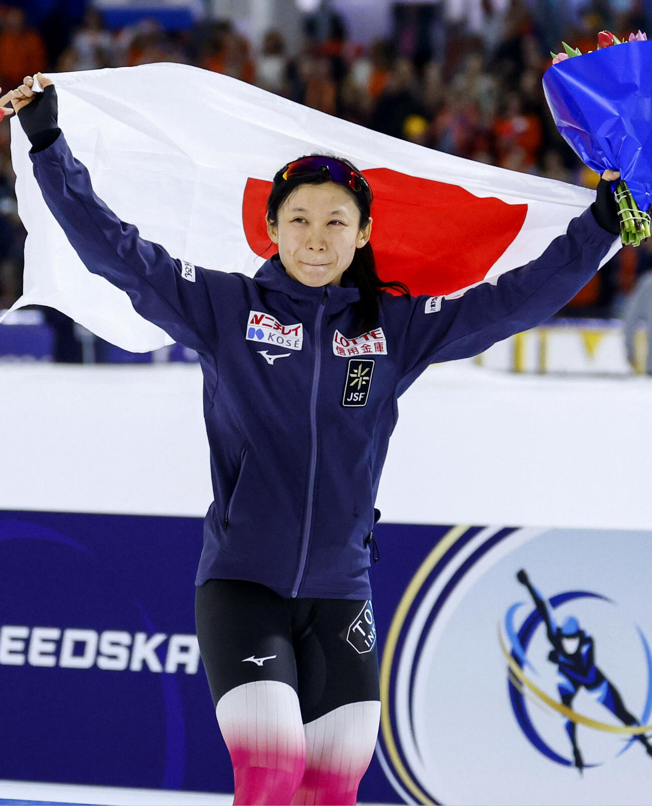 女子オールラウンド部門で総合3位になった高木美帆（共同）