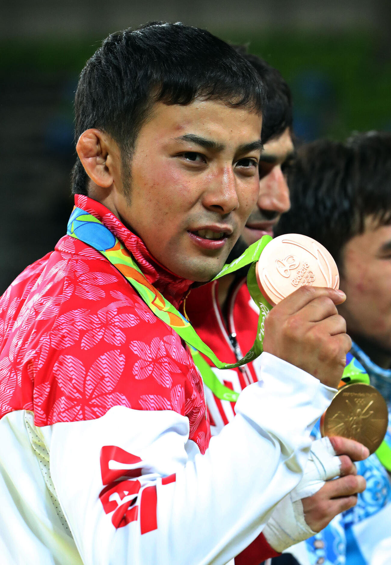 リオデジャネイロ五輪　柔道男子60キロ級表彰式　男子60キロ級で銅メダルを獲得した高藤直寿（2016年8月撮影）
