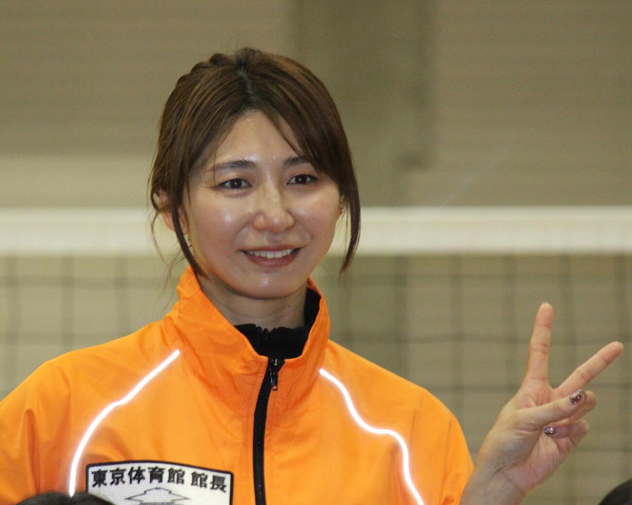 イベントに出席した大友愛さん（撮影・勝部晃多）
