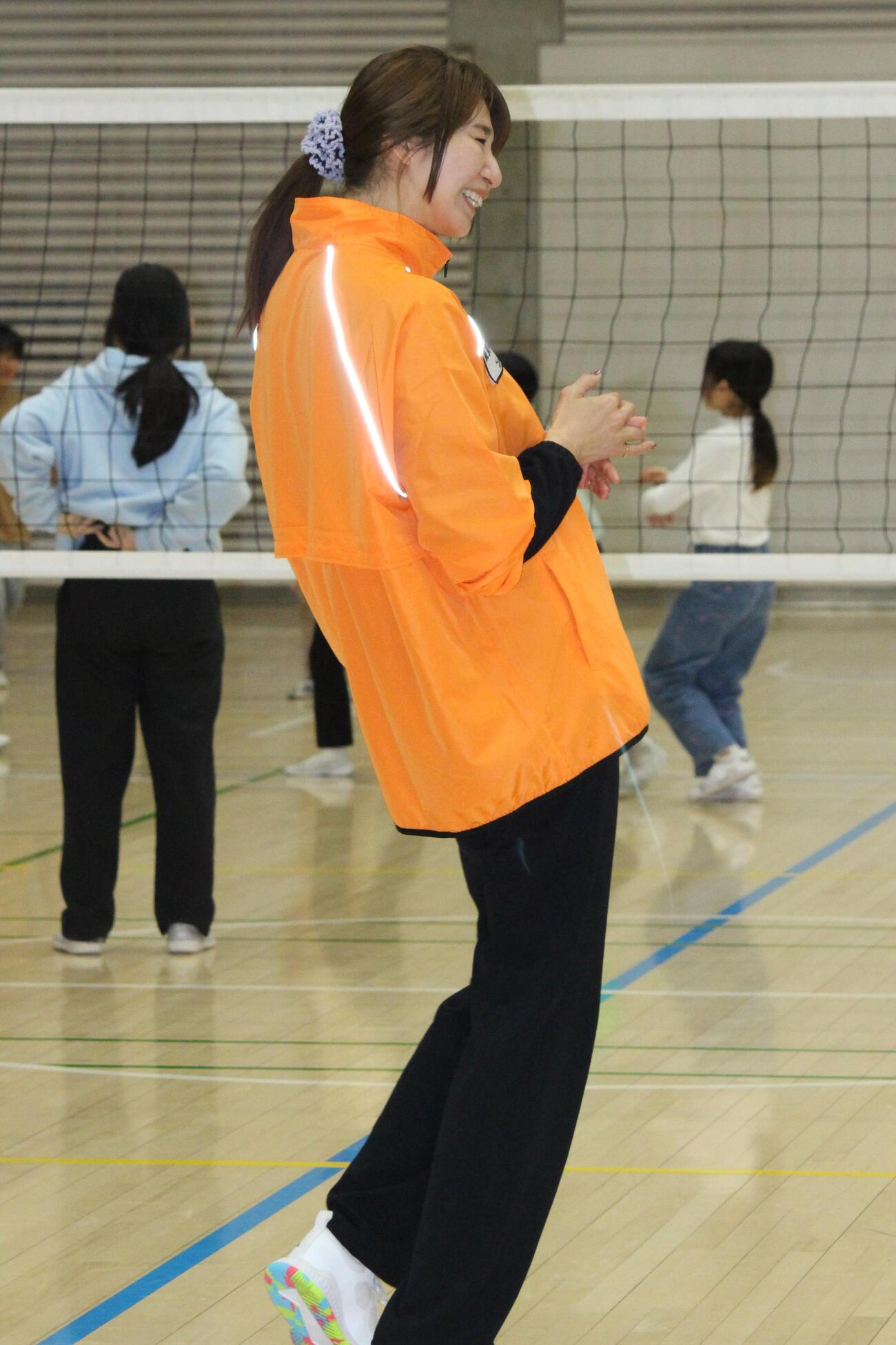 イベントに出席した大友愛さん（撮影・勝部晃多）