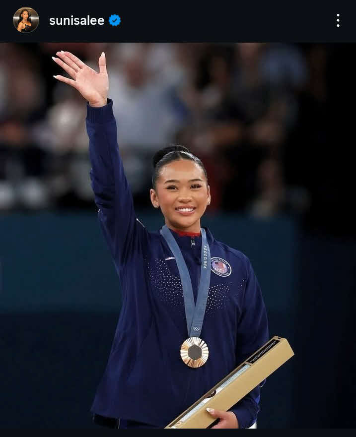 東京五輪の体操女子個人総合で金メダルを獲得したスニサ・リー（リー公式インスタグラムから）
