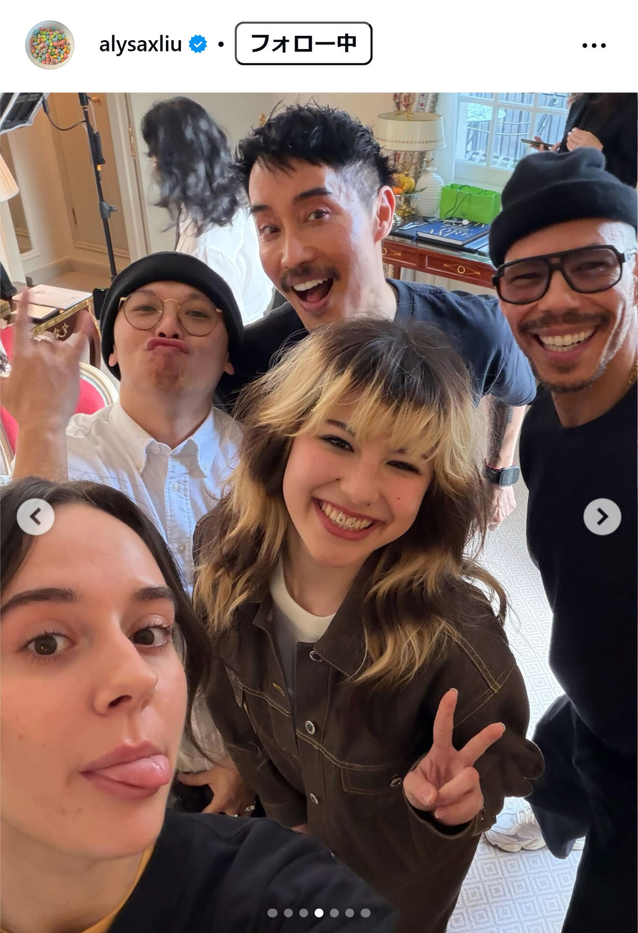 アリサ・リュウのインスタグラムから