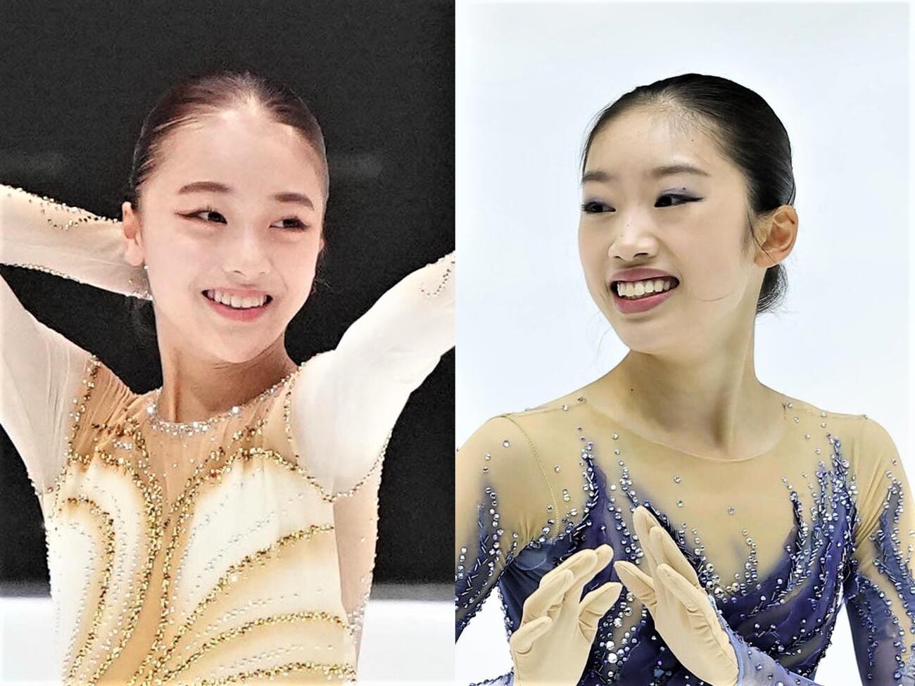 上薗恋奈（左）と岡田芽依