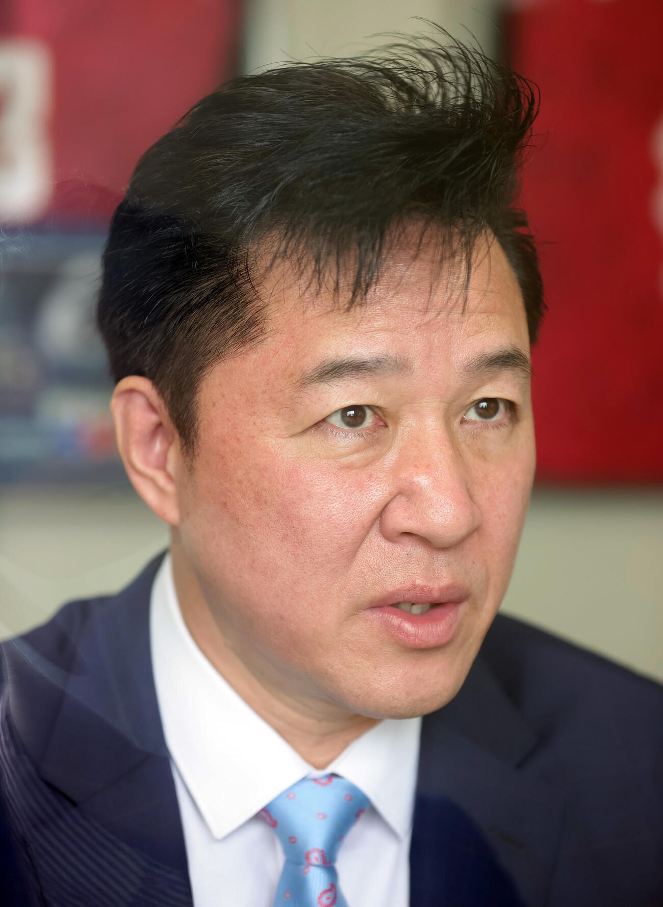 日本バレーボール協会・川合俊一会長（2022年撮影）