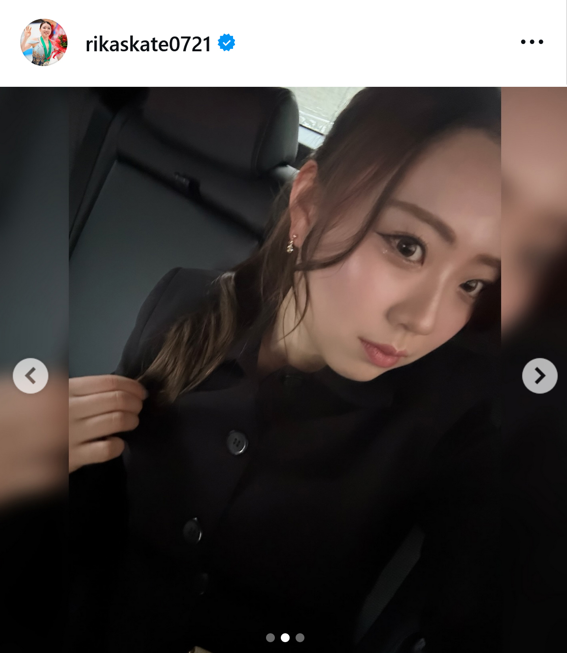 紀平梨花のインスタグラムから