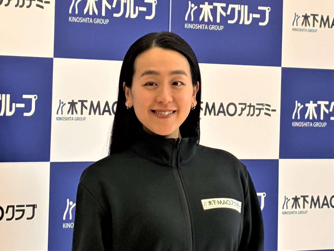 「木下MAOアカデミー発表会」後に取材に応じた浅田真央さん