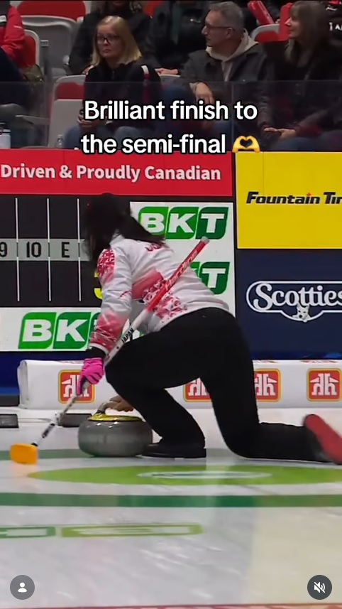 “くるくるショット”その２（WORLD CURLINGのインスタグラムから）