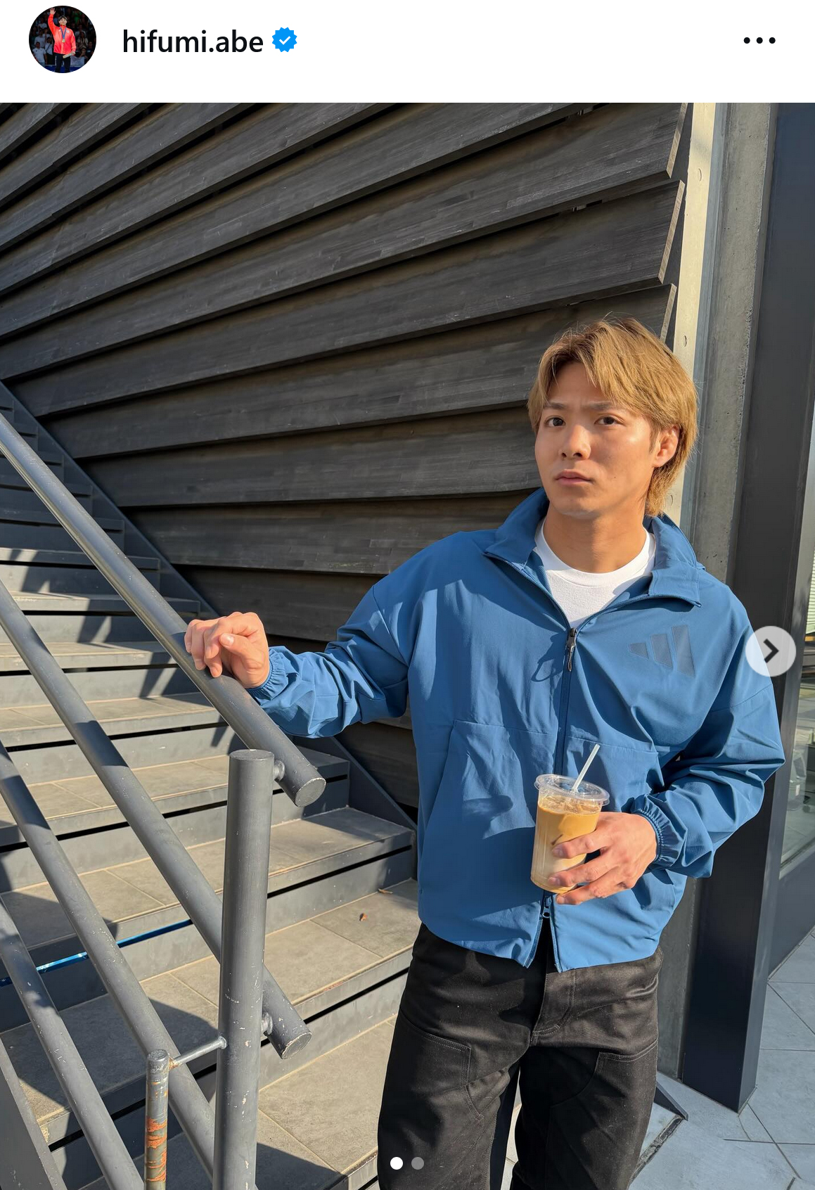 阿部一二三のインスタグラムから