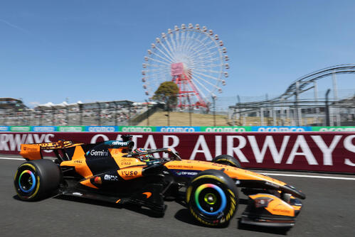 FP2で最速タイムを出したマクラーレンのピアストリ（撮影・宮崎幸一）
