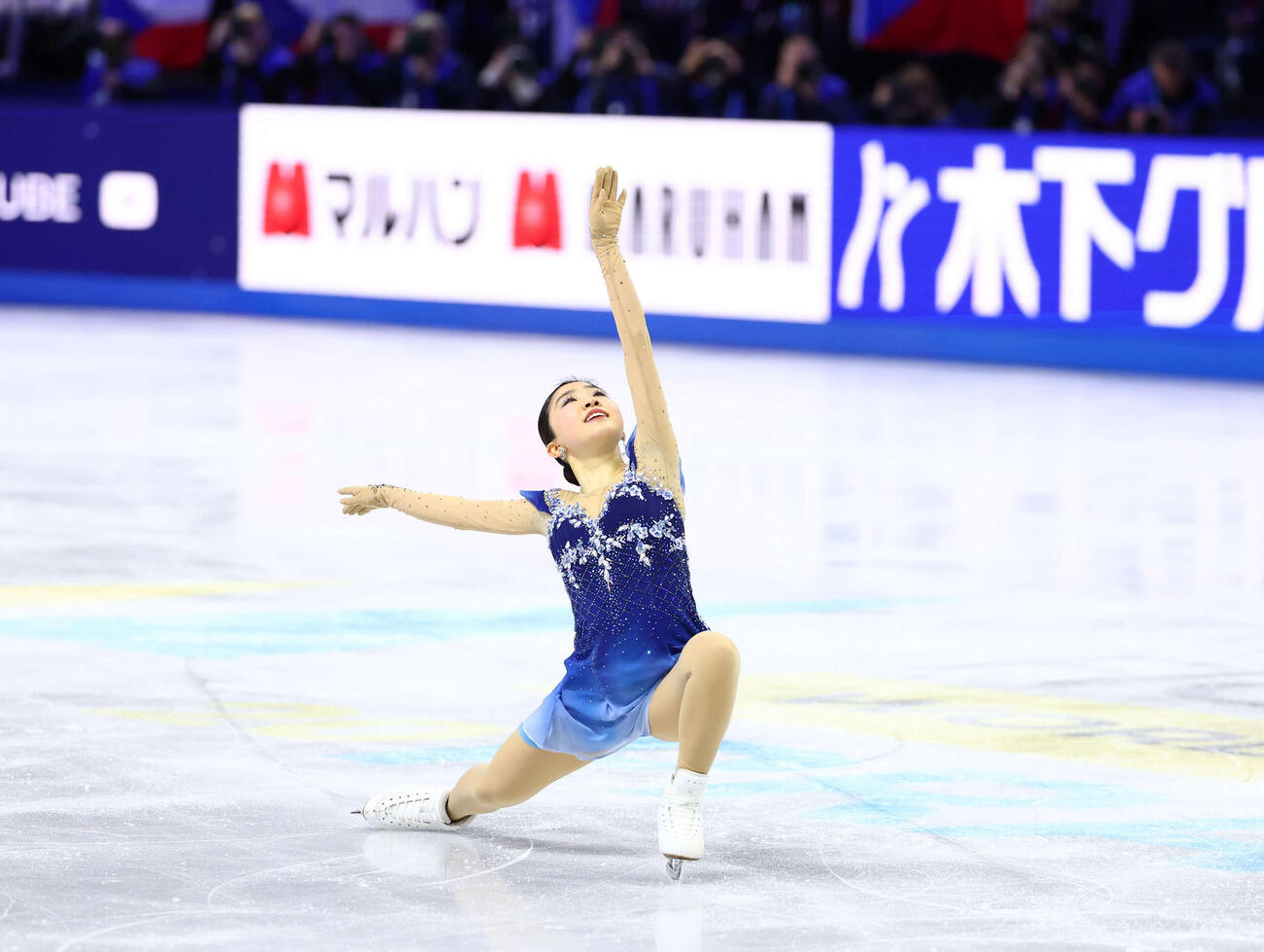 フィギュア世界選手権　女子フリーの演技をする千葉百音（撮影・PNP）