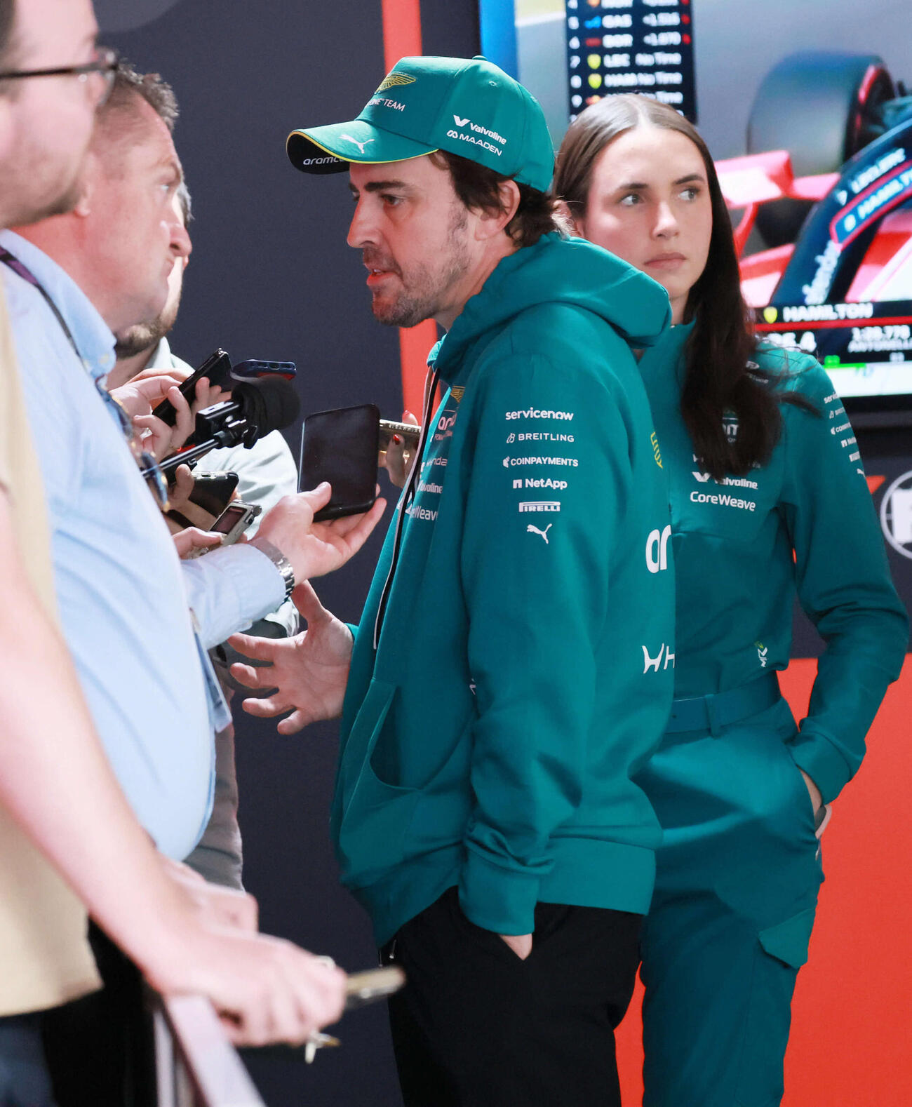 Q1敗退で予選21番手となったアストンマーティンホンダのアロンソ（撮影・宮崎幸一）