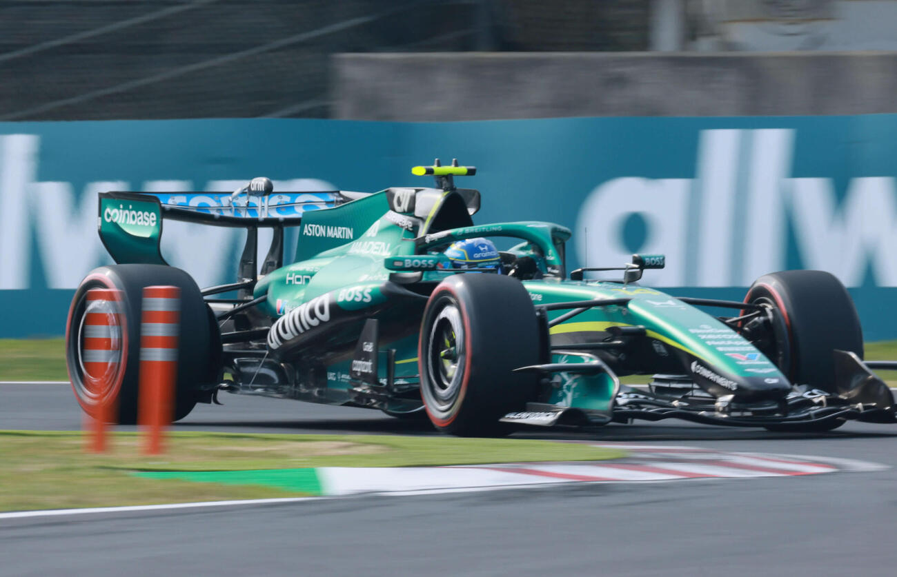 Q1敗退で予選21番手となったアストンマーティンホンダのアロンソ（撮影・宮崎幸一）