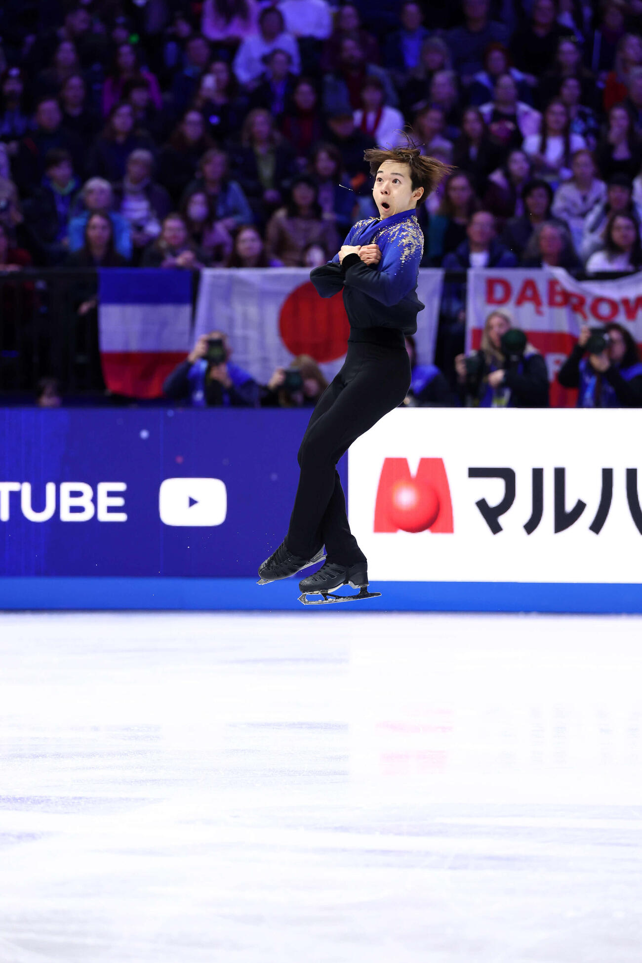 フィギュア世界選手権　男子フリーの演技をする鍵山優真（撮影・PNP）