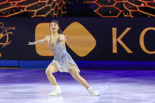 エキシビションで演技を披露する坂本花織（撮影・PNP）