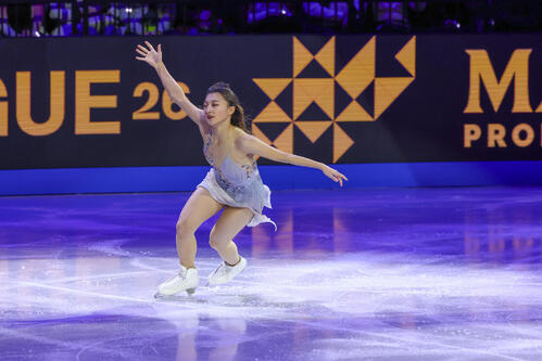 エキシビションで演技を披露する坂本花織（撮影・PNP）