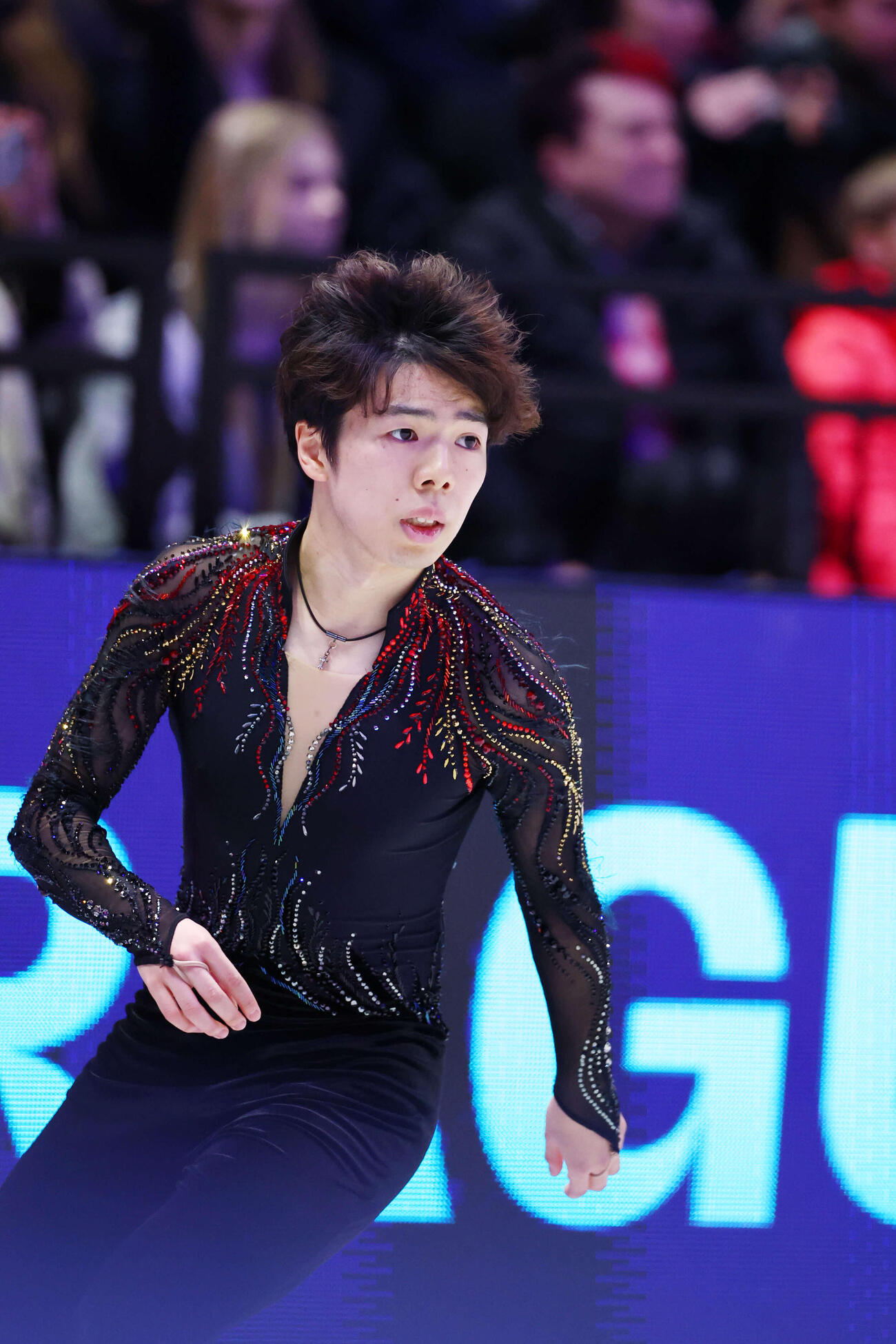 フィギュア世界選手権　男子フリーの演技をする佐藤駿（撮影・PNP）