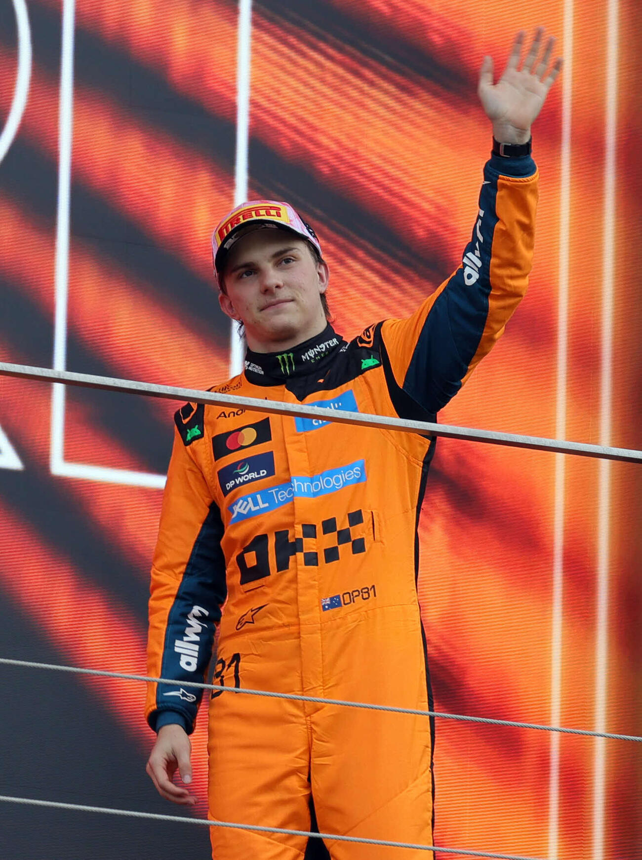 2位となったマクラーレンのピアストリ（撮影・宮崎幸一）