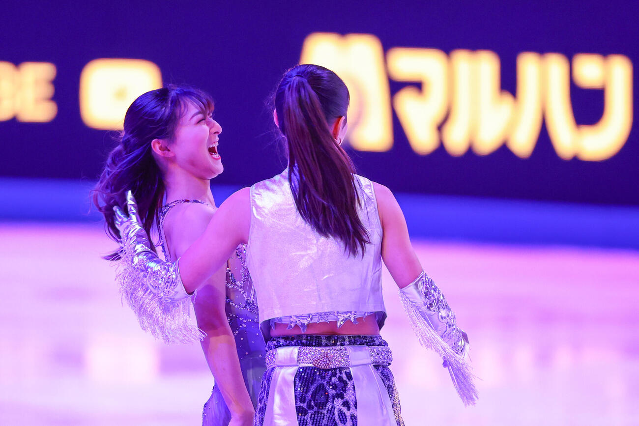 エキシビションで演技を披露する坂本花織（撮影・PNP）