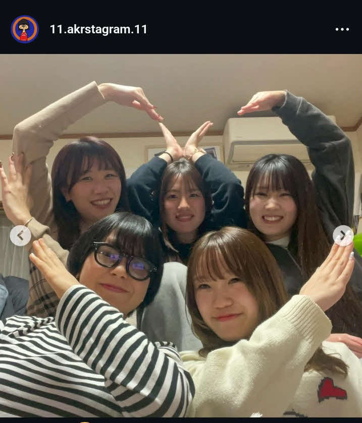 藤波の冬の思い出の投稿（本人のインスタグラム）