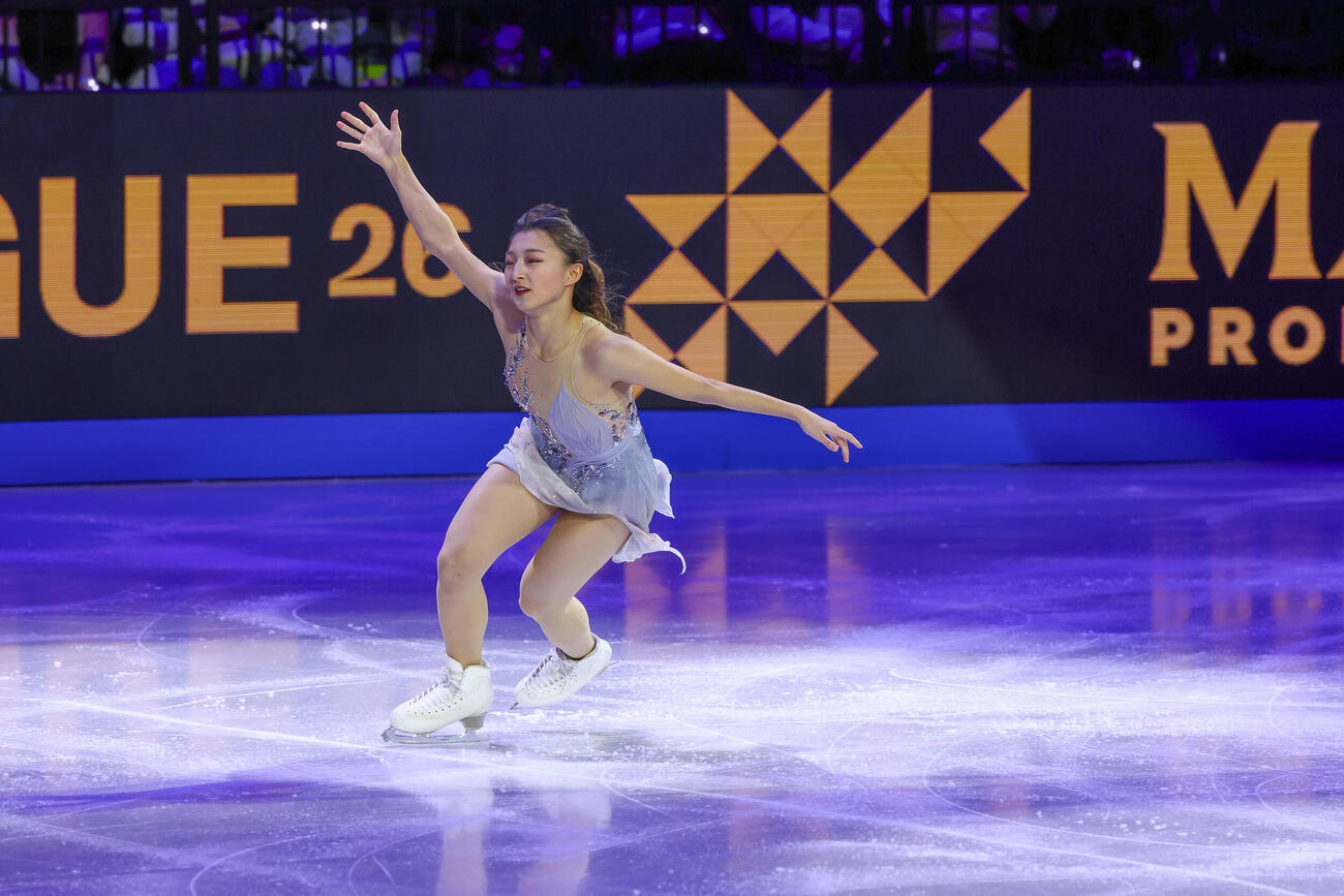 エキシビションで演技を披露する坂本花織（撮影・PNP）