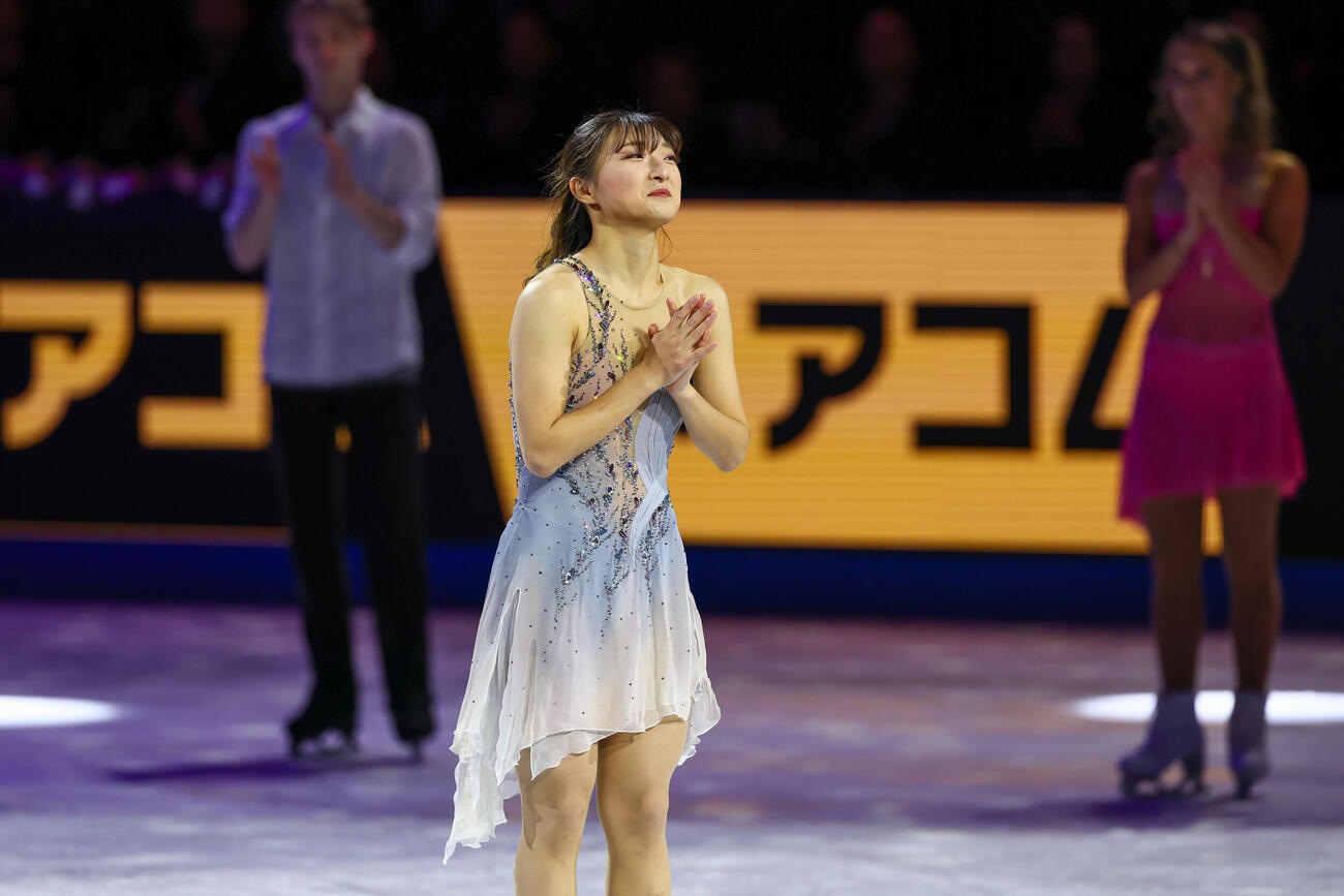エキシビションで演技を披露する坂本花織（撮影・PNP）