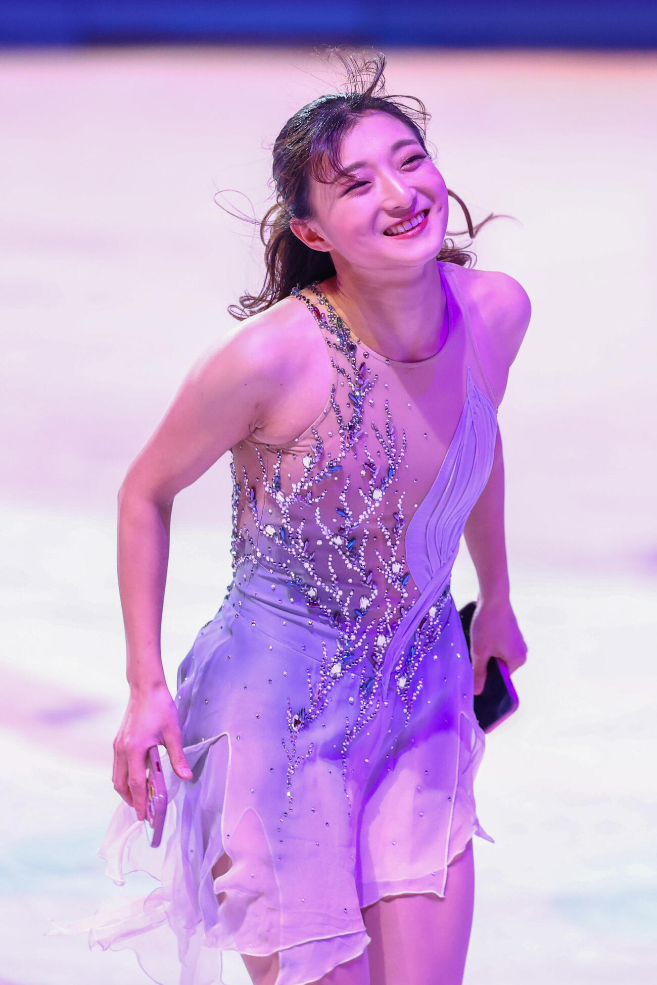 エキシビションで演技を披露する坂本花織（撮影・PNP）