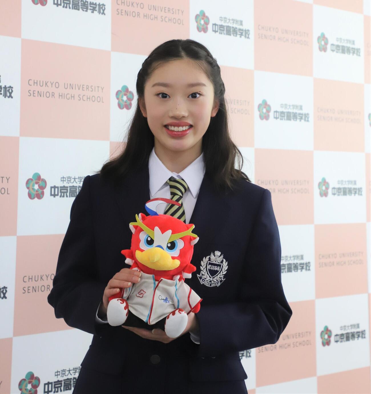 中京大中京高の入学式に出席した岡田（撮影・藤塚大輔）