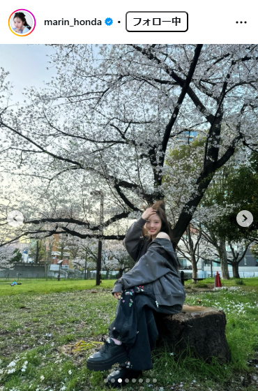 本田真凜さんのインスタグラムから