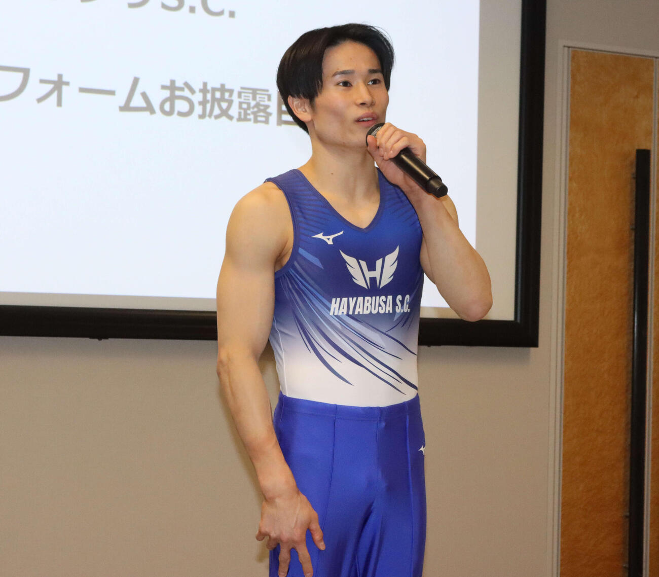 ハヤブサSCに加入した萱（撮影・保坂果那）