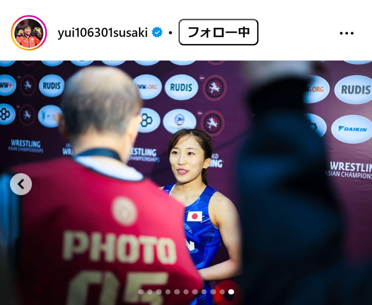 須崎優衣のインスタグラムから