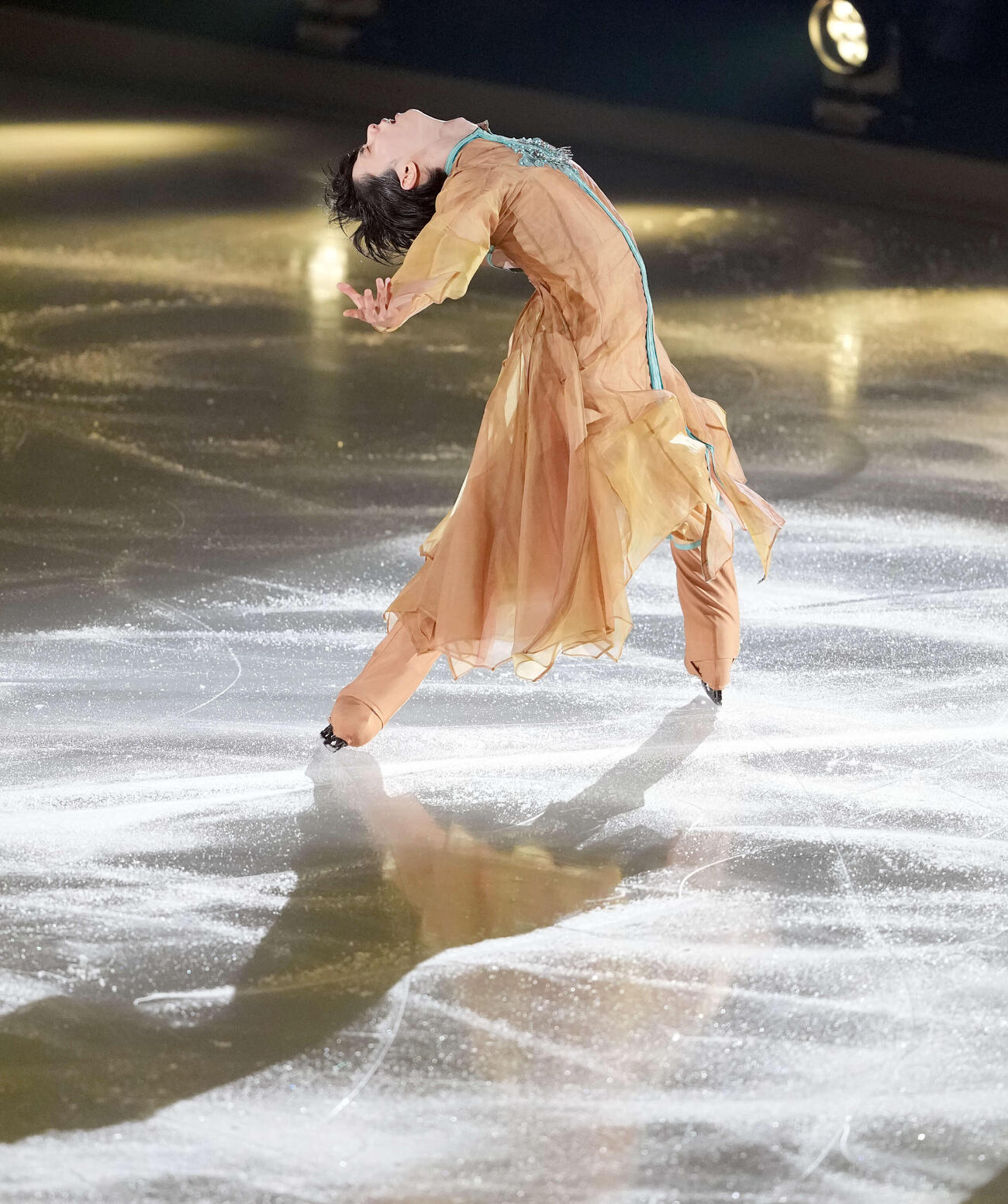 ダイナミックな演技でファンを魅了する羽生結弦さん（撮影・たえ見朱実）