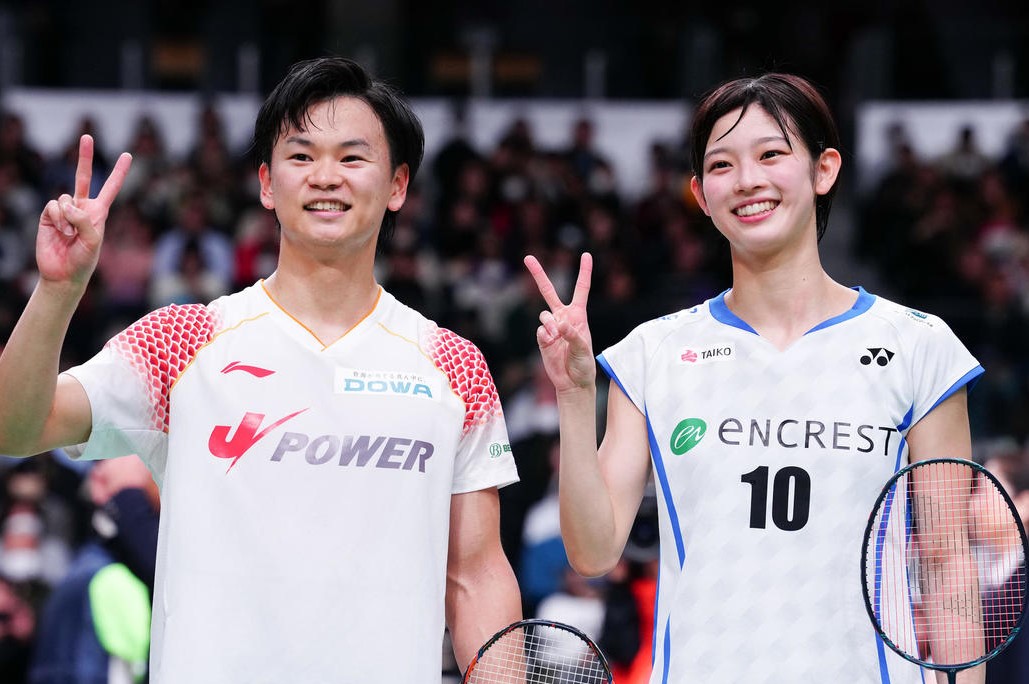田口真彩、渡辺勇大組（2025年12月撮影）