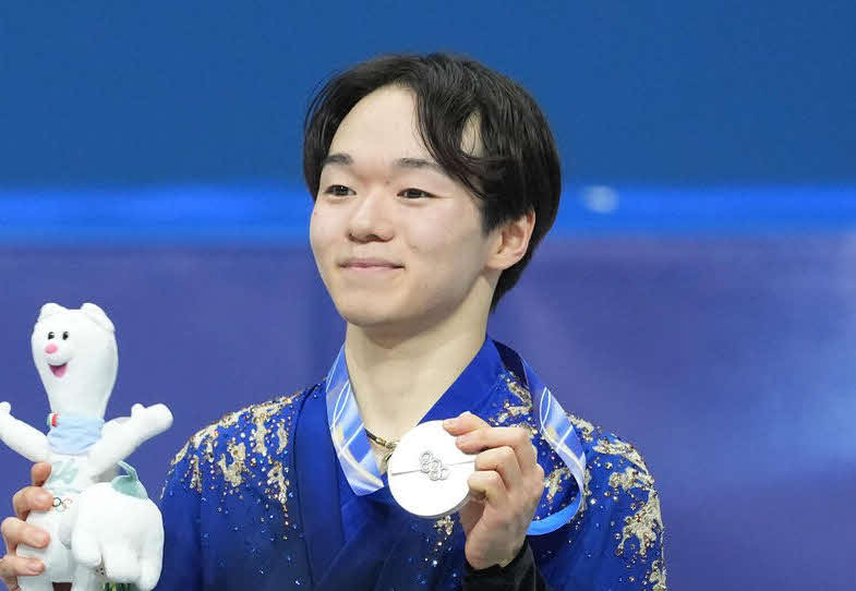 フィギュアスケート男子の鍵山優真（2026年2月撮影）
