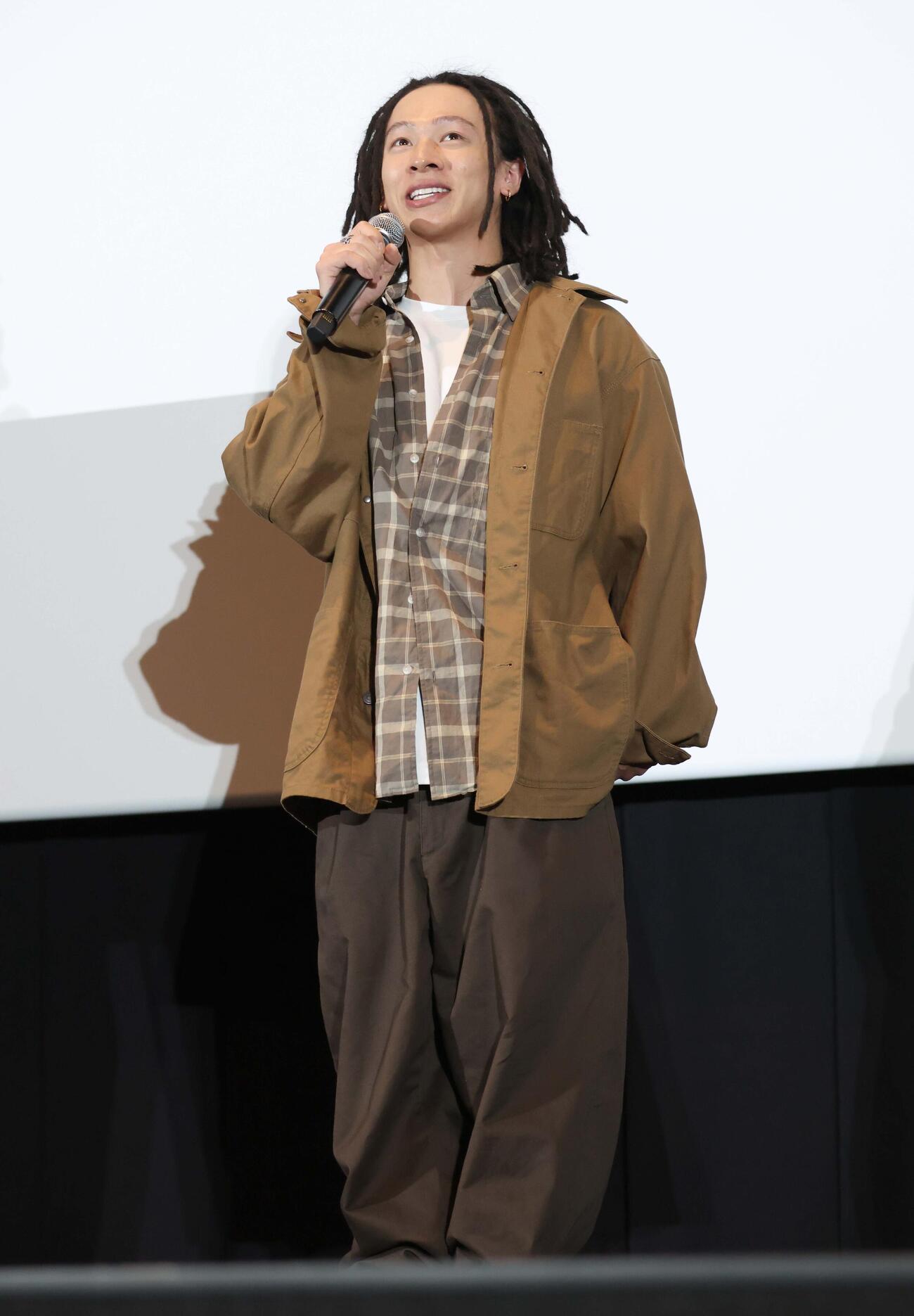トークイベントであいさつする平野歩夢（撮影・黒川智章）