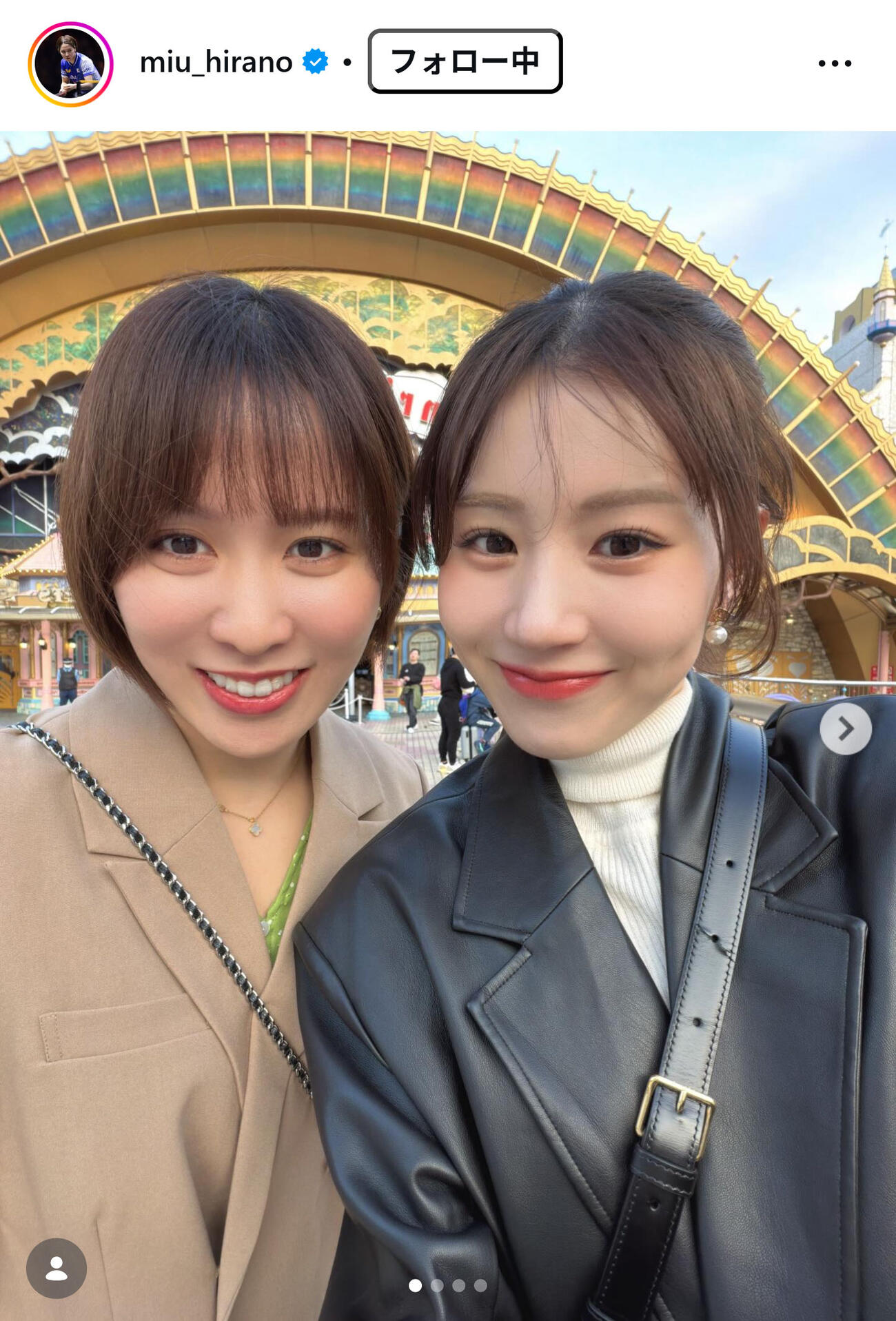 平野美宇のインスタグラムから