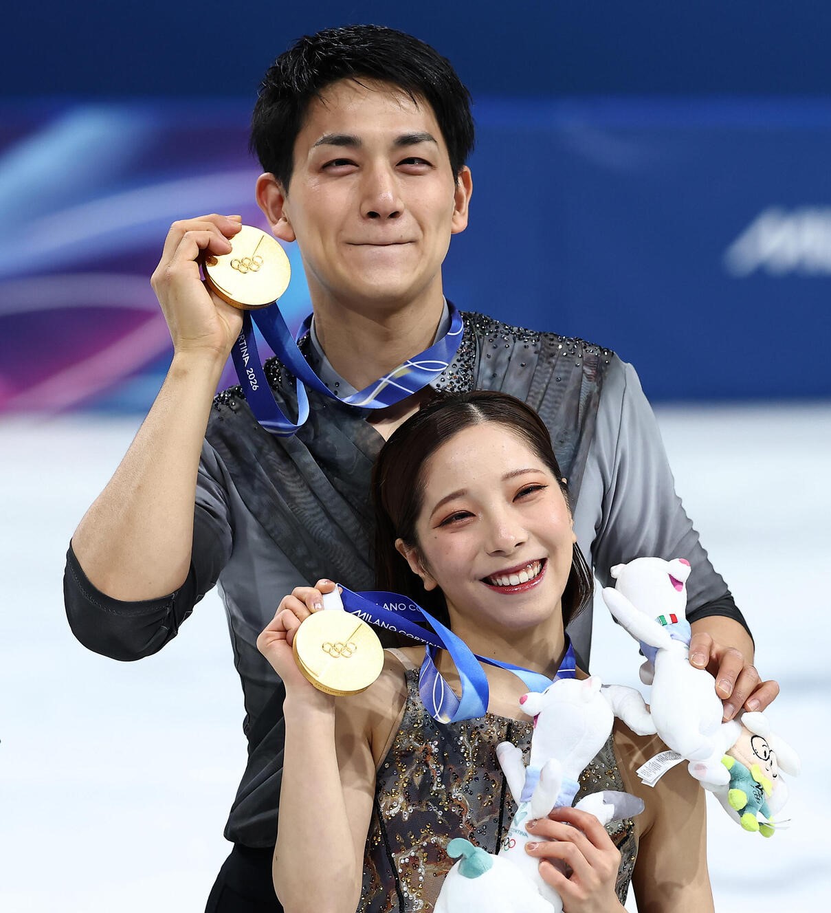 2026ミラノ・コルティナ冬季五輪　金メダルを獲得した三浦璃来、木原龍一組（2026年2月撮影）