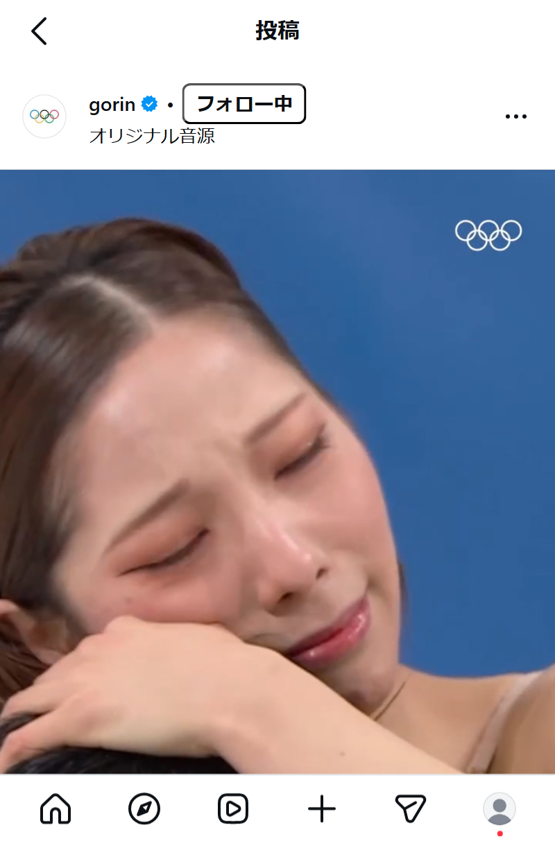 国際オリンピック委員会（IOC）の日本語公式インスタグラムから