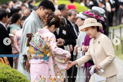 宮内庁の公式インスタグラムから
