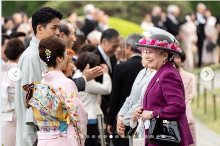 宮内庁の公式インスタグラムから