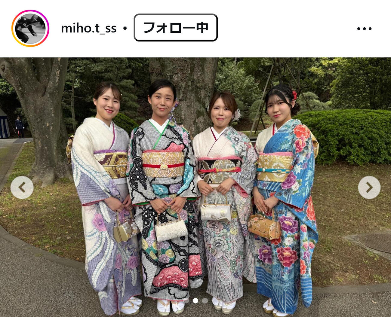 高木美帆さんのインスタグラムから