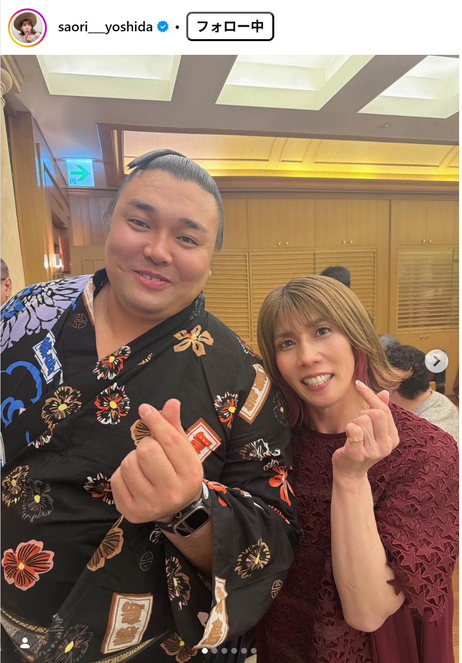 吉田沙保里のインスタグラムから