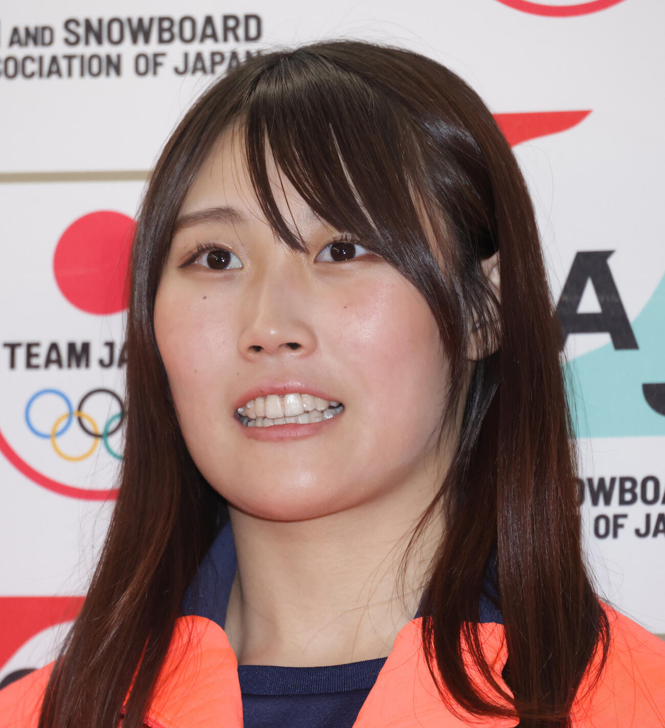 スノーボード女子の村瀬心椛（2026年2月撮影）