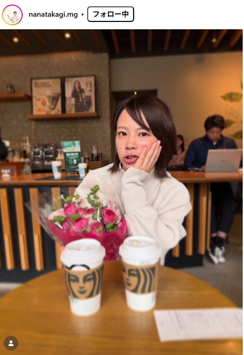 高木菜那マネージャーのインスタグラムから