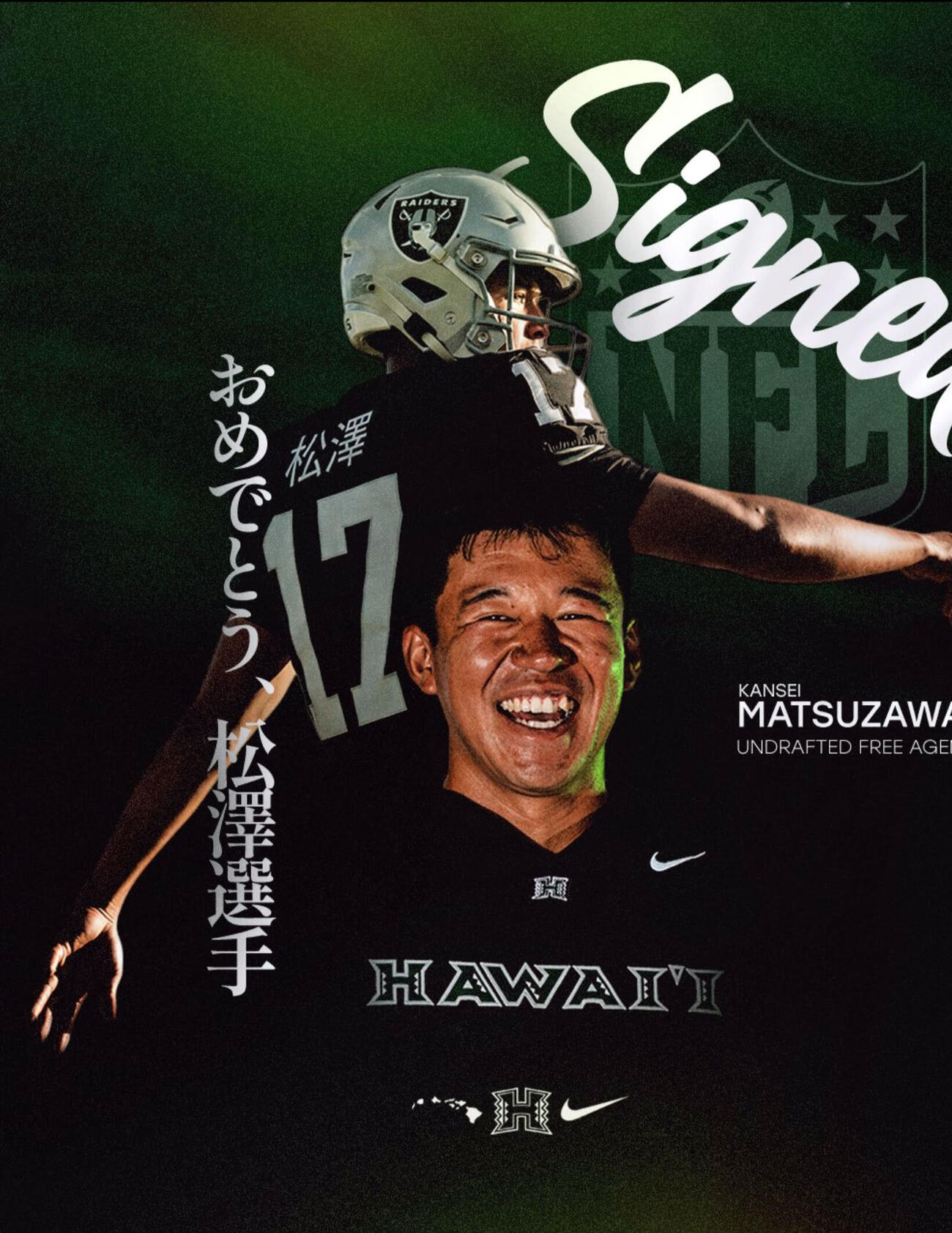 ハワイ大学の公式Xから